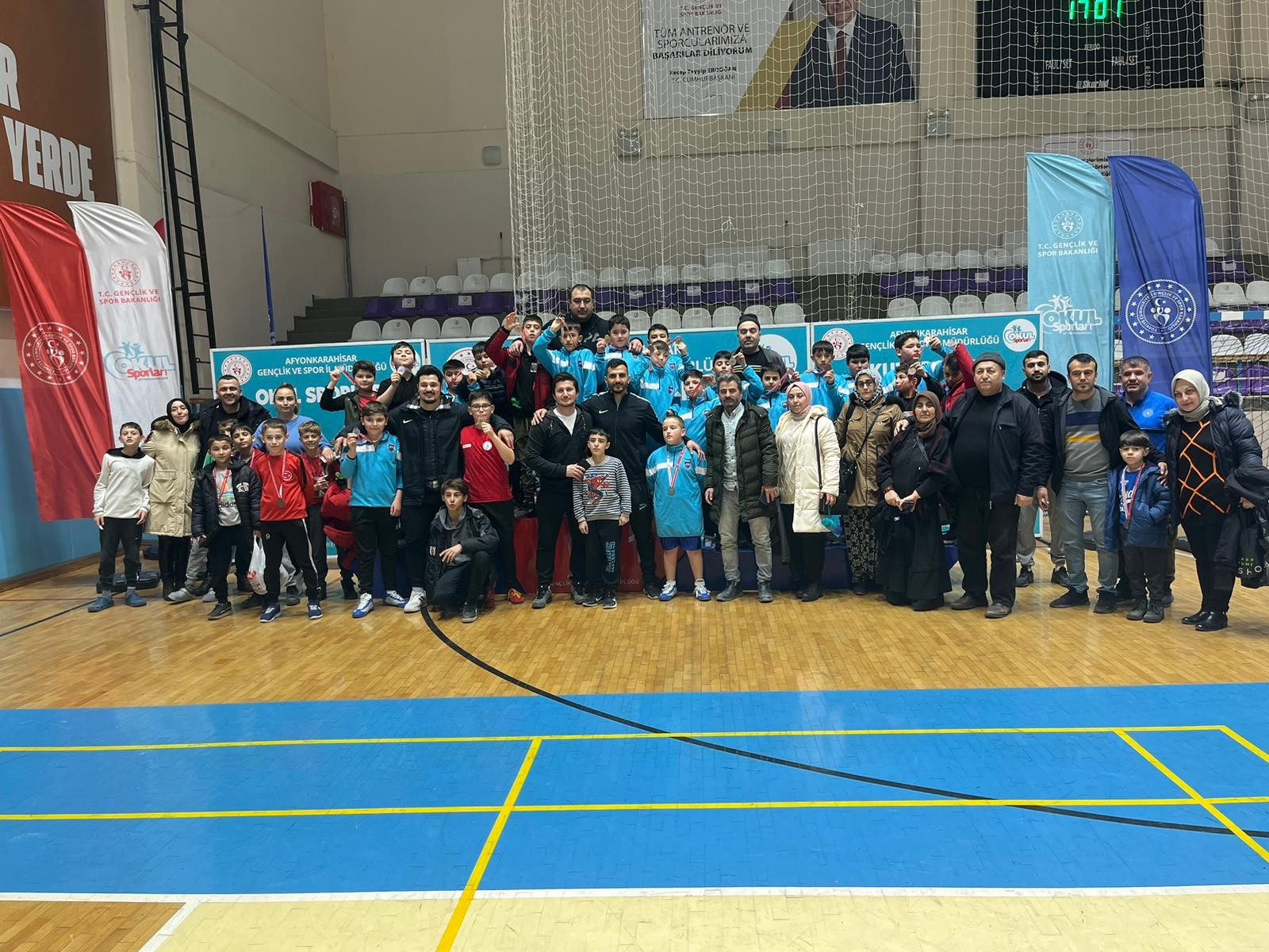 Okul Sporları Küçük Erkekler Güreş Müsabakaları Tamamlandı