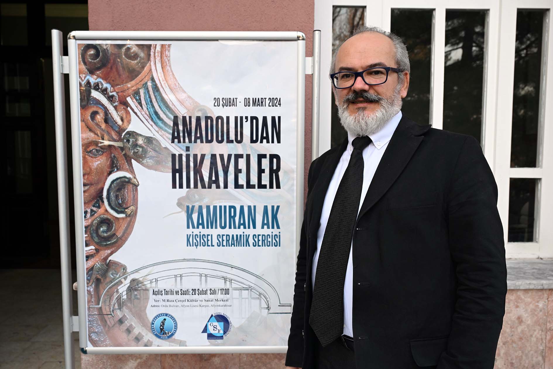 AKÜ GSF Öğretim Elemanı Kamuran Ak’ın Kişisel Seramik Sergisi Açıldı