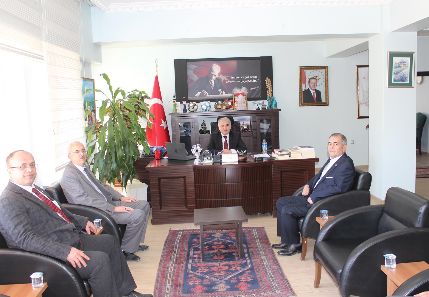 Yeniden Refahlı Öztürk Kaymakam Duru'yu Ziyaret Etti