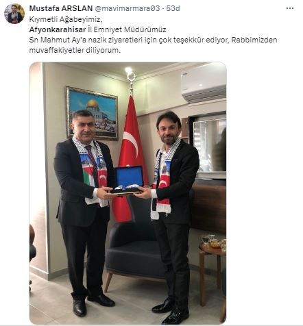 Başkan Arslan'dan Müdür Ay'a Teşekkür