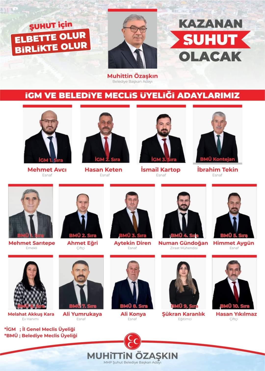 MHP'li Özaşkın'ın A Takımı Belli Oldu