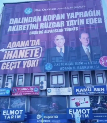 ÜLKÜ OCAKLARI ALPARSLAN TÜRKEŞ'İN KIZINI PROTESTO ETTİ