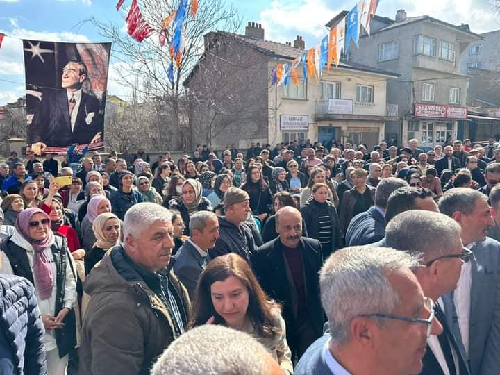 AK PARTİ SULTANDAĞI SEÇİM KOORDİNASYON MERKEZİ AÇILIŞINA DEV KATILIM