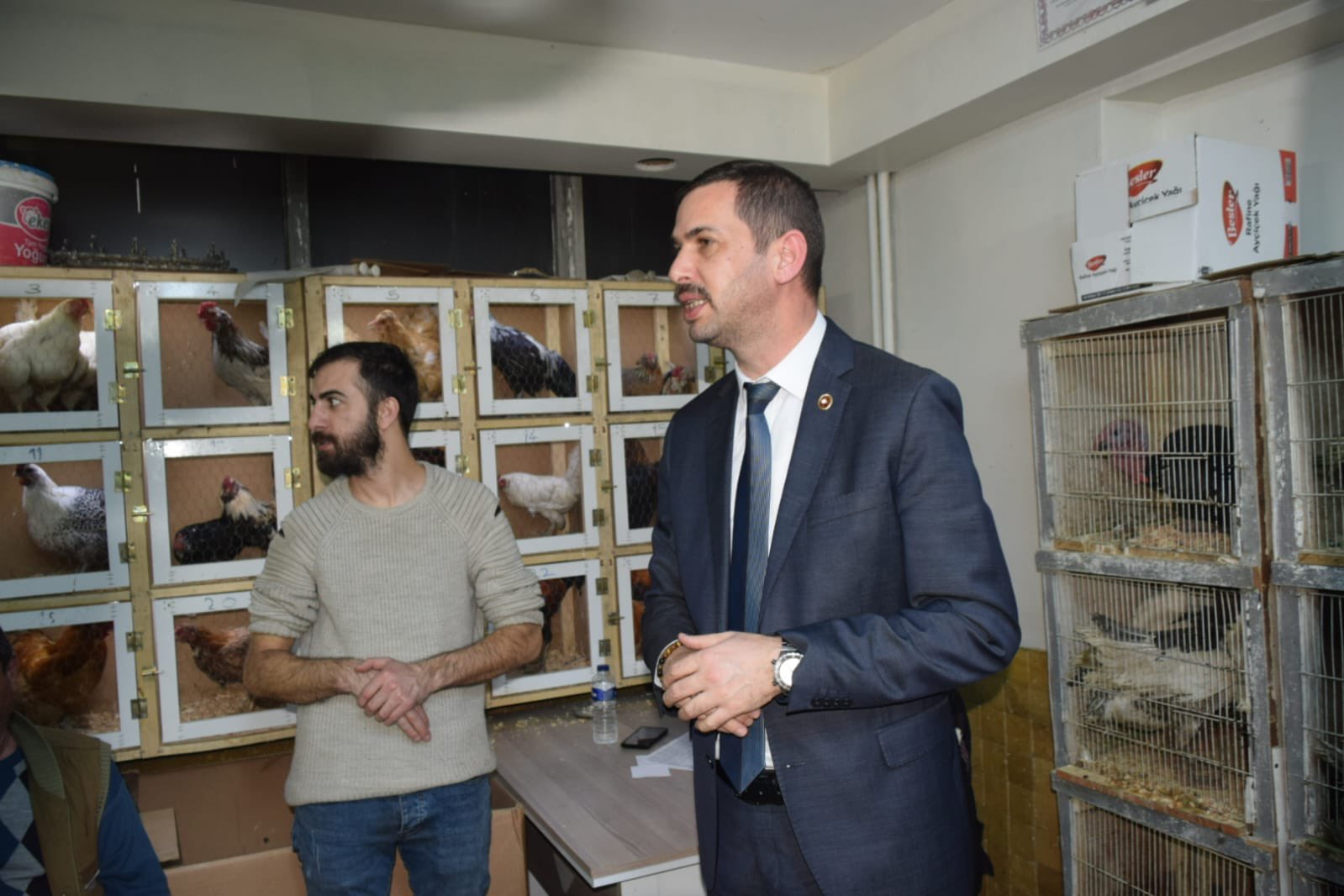 İYİ Partili Yağcı Mezata Katıldı