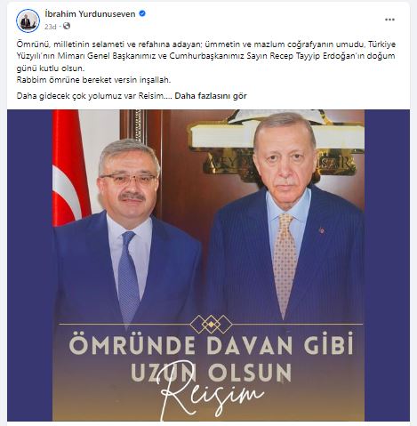 AK Partili Yurdunuseven ''Daha Gidecek Çok Yolumuz Var Reisim''
