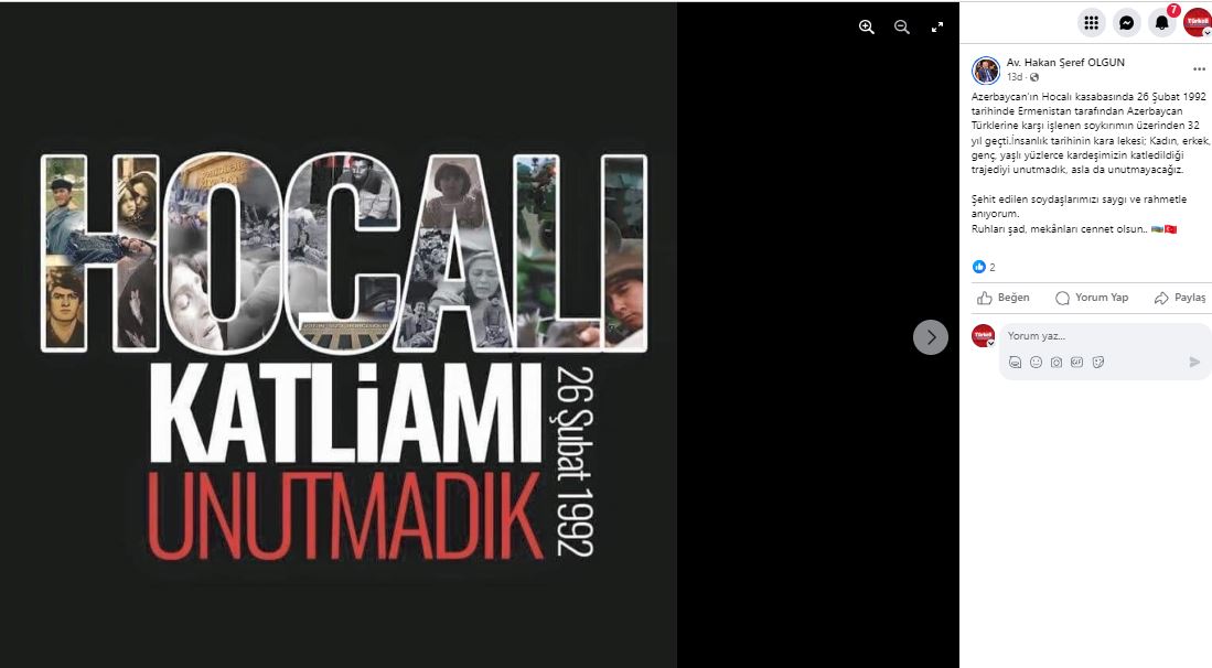 OLGUN HOCALI  KATLİAMINDA YİTİRİLEN CANLARI ANDI