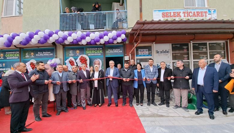 YURDUNUSEVEN, İSCEHİSAR'DA SEÇİM KOORDİNASYON MERKEZİ AÇILIŞINA KATILDI