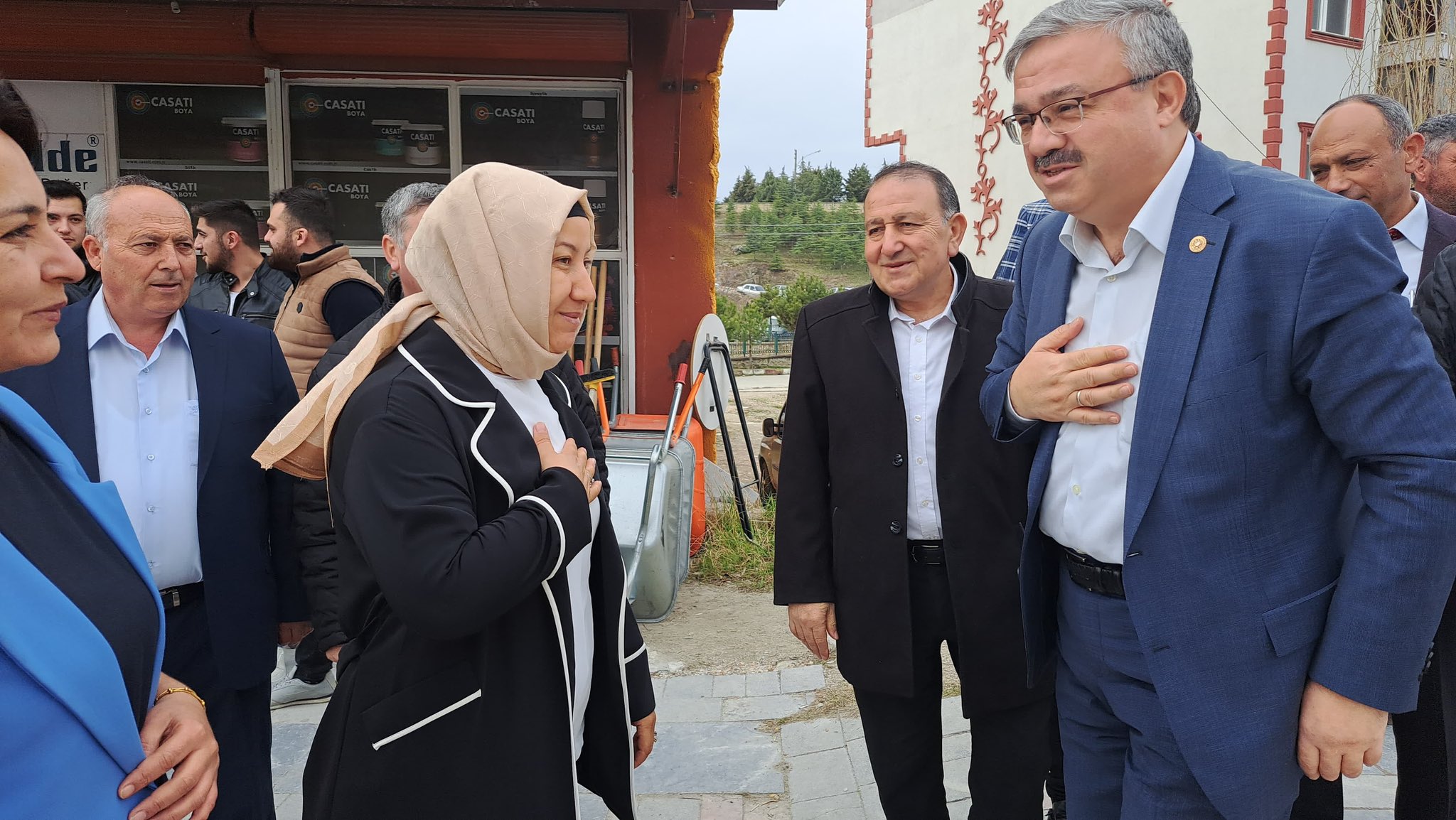 YURDUNUSEVEN, İSCEHİSAR'DA SEÇİM KOORDİNASYON MERKEZİ AÇILIŞINA KATILDI