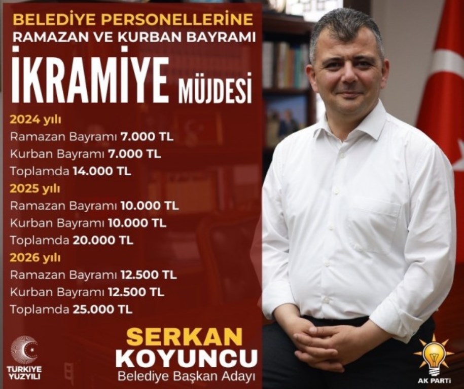 BAŞKAN KOYUNCU’DAN PERSONELE İKRAMİYE MÜJDESİ
