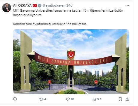 AK Parti  Milletvekili Ali Özkaya, Öğrencilere Başarılar Diledi