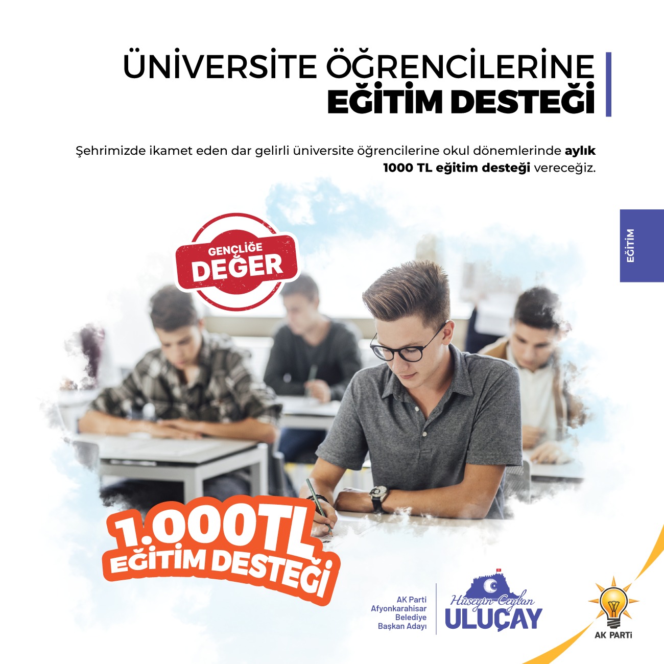 AK Partili Uluçay Öğrencilerin Sözde Değil Özde Yanında