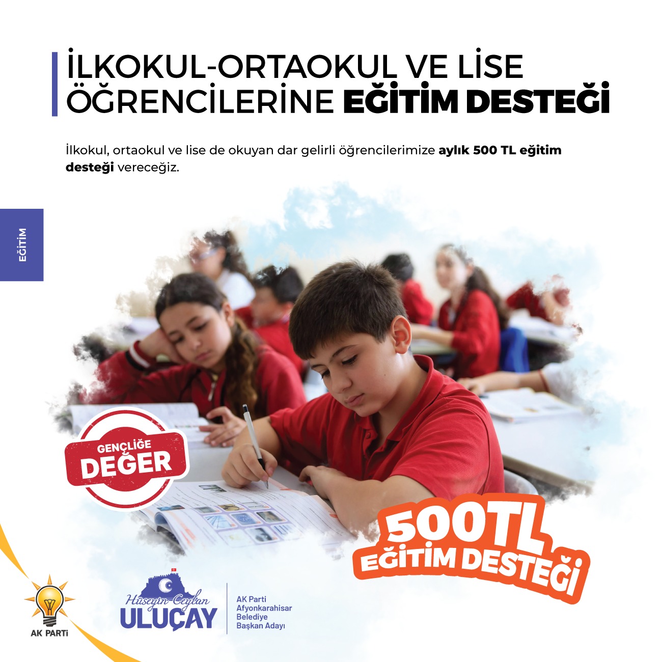 AK Partili Uluçay Öğrencilerin Sözde Değil Özde Yanında