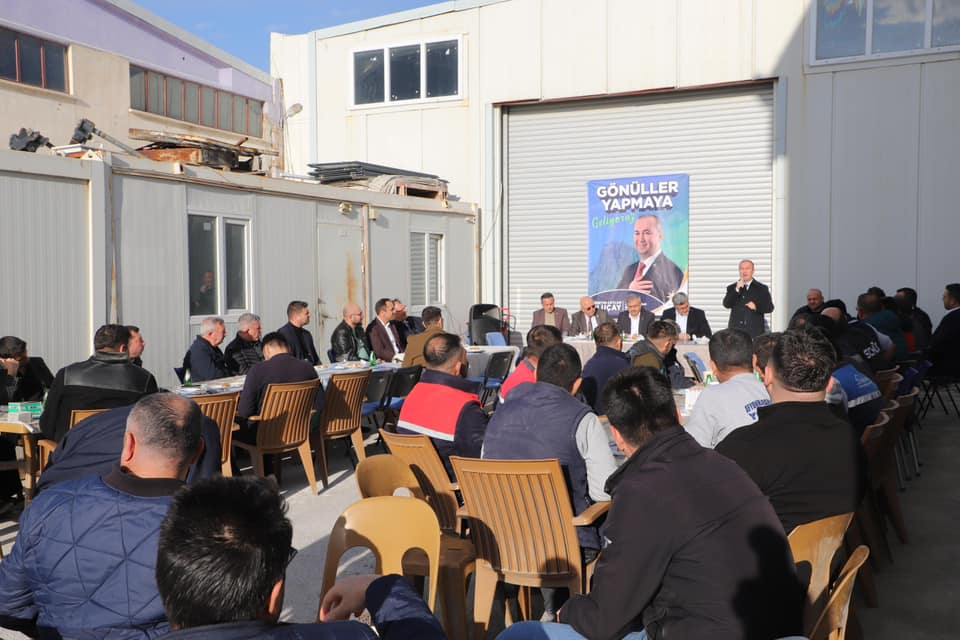 AK PARTİLİ VEKİLLERDEN PARKE ÜRETİM TESİSİNE ZİYARET