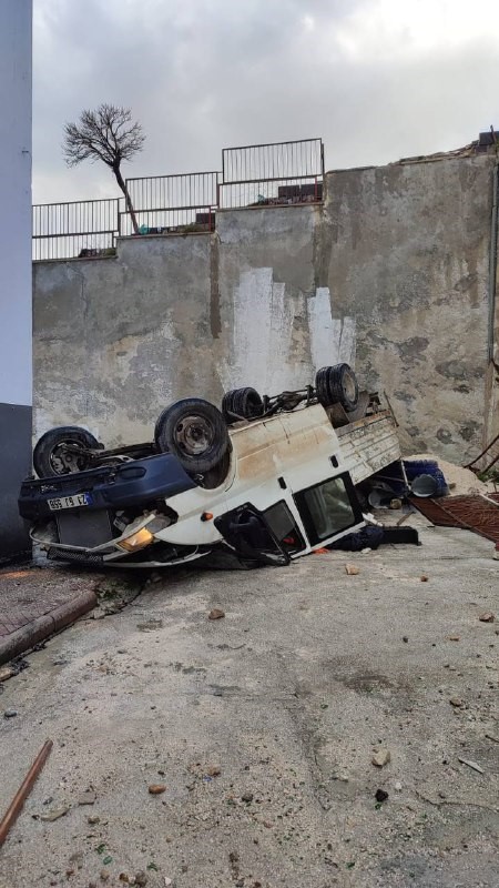 Faciadan Dönüldü! 30 Metre Yükseklikten Okul Bahçesine Uçtu