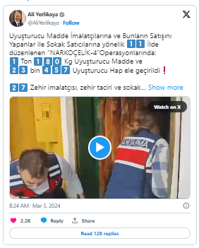 11 İlde Eş Zamanlı ‘Narkoçelik-4’ Operasyonu