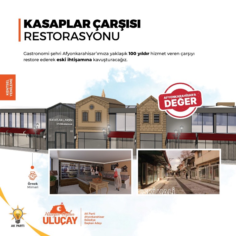 'KASAPLAR ÇARŞISI' PROJESİYLE ÇARŞININ DOKUSU DEĞİŞECEK