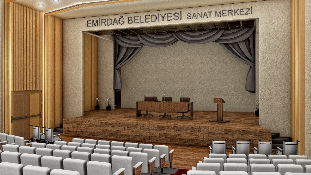 500 KİŞİLİK TİYATRO SALONU GELİYOR