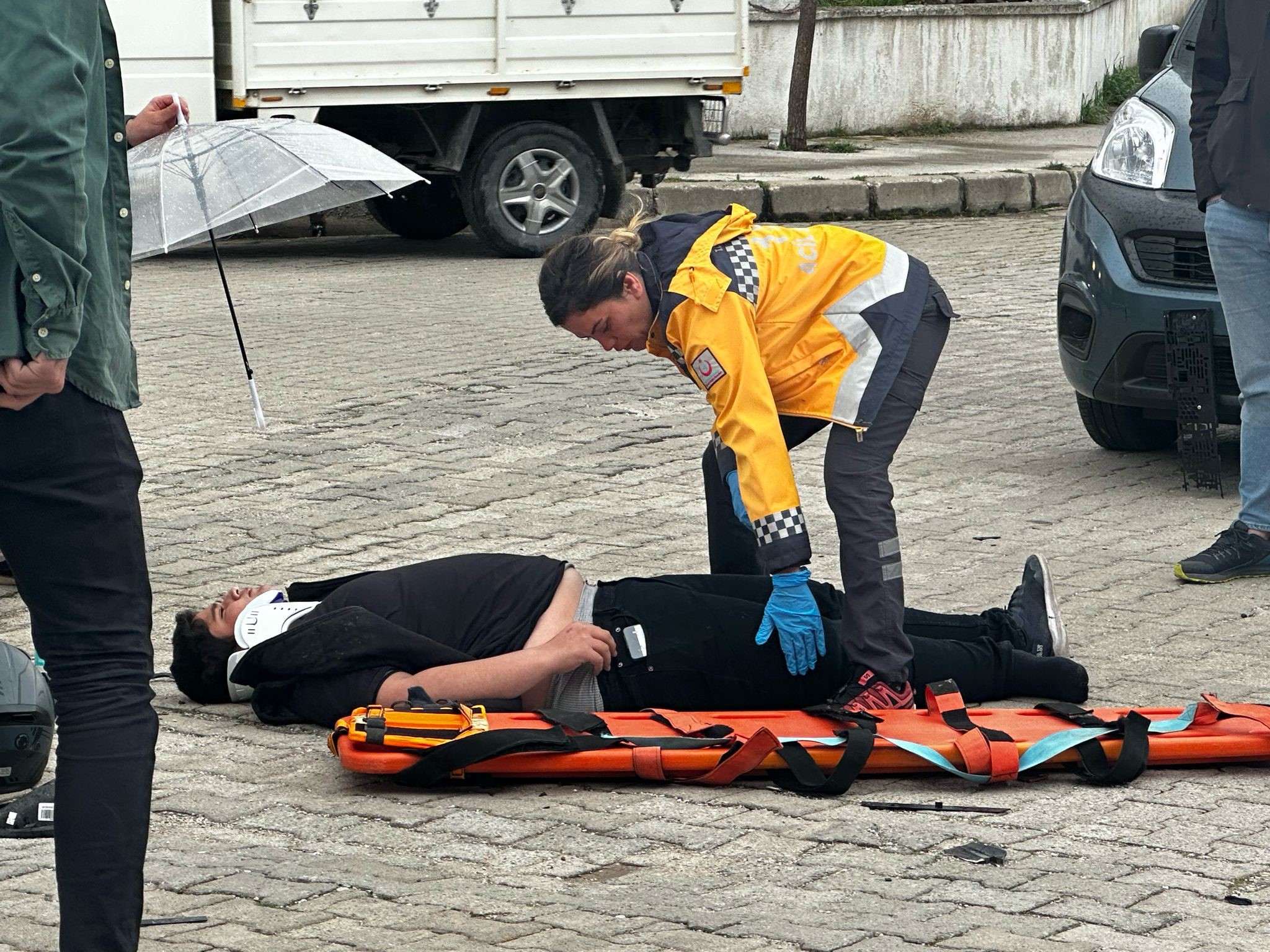 Motosiklet İle Otomobil Çarpıştı: 1 Yaralı