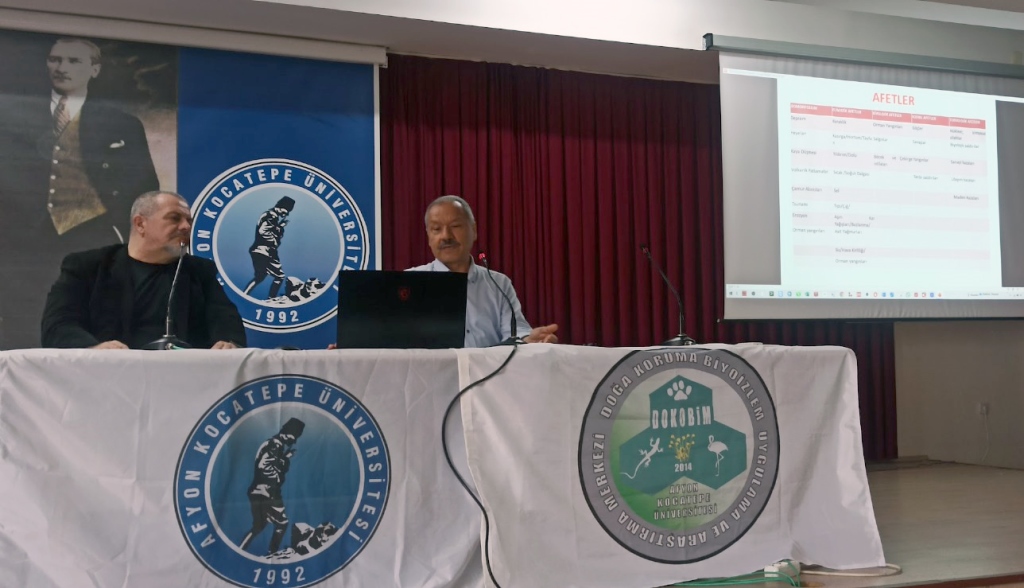 "DOĞAL AFETLER VE YABAN HAYATI" TEMALI SÖYLEŞİ GERÇEKLEŞTİRİLDİ