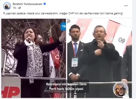 AK Parti Milletvekili Yurdunuseven, CHP Genel Başkanı Özgür Özel'e Tepki Gösterdi