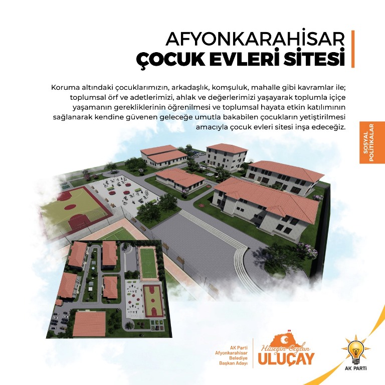 ULUÇAY'DAN AFYONKARAHİSAR ÇOCUK EVLERİ SİTESİ PROJESİ