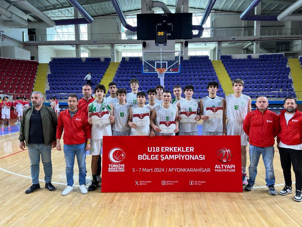 U-18 ERKEKLER BASKETBOL BÖLGE ŞAMPİYONASI TAMAMLANDI