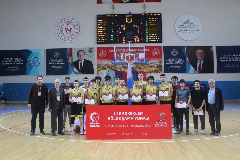 U-18 ERKEKLER BASKETBOL BÖLGE ŞAMPİYONASI TAMAMLANDI