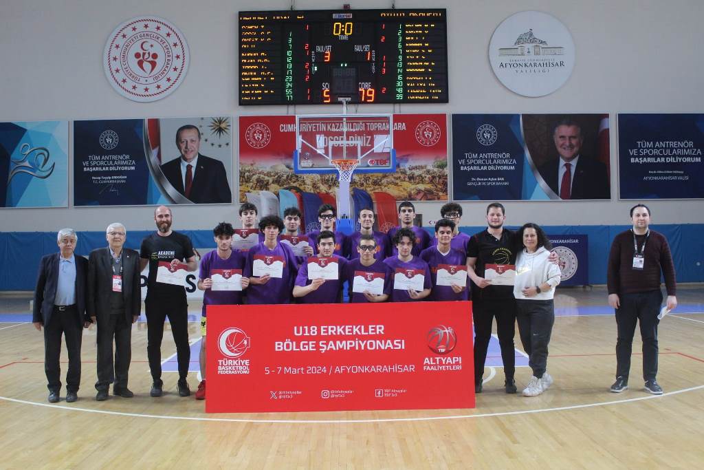 U-18 ERKEKLER BASKETBOL BÖLGE ŞAMPİYONASI TAMAMLANDI