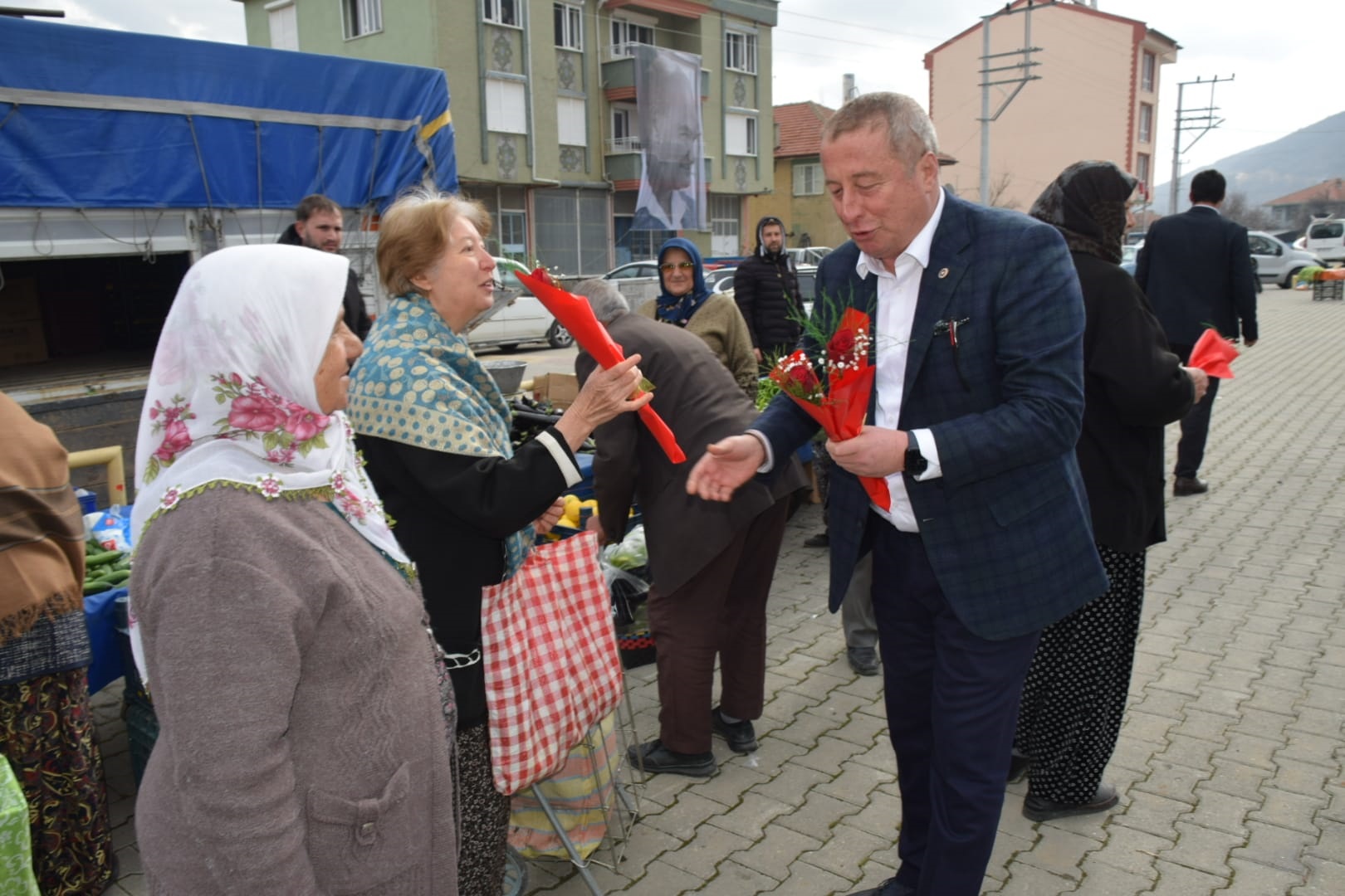 İYİ Partili Heyet Dereçine'de