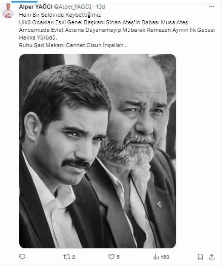 İYİ PARTİ ADAYI YAĞCI ATEŞ'İ UNUTMADI