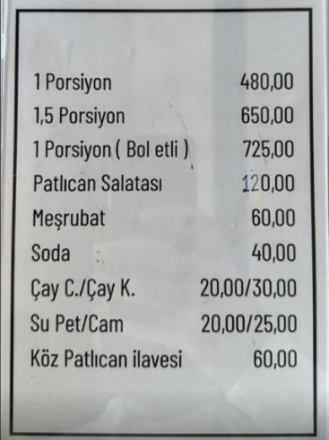 RAMAZAN GELDİ BİR PORSİYON İSKENDER FİYATI DUDAK UÇUKLATTI