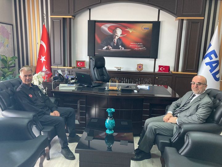 İl Müftüsü   İl Afet ve Acil Durum Müdürünü Ziyaret Etti