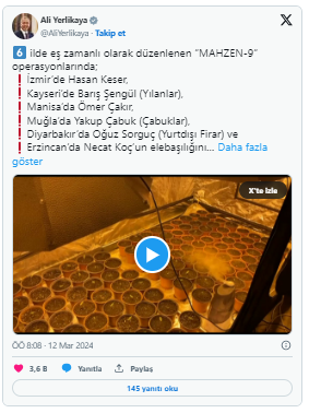 6 İlde Organize Suç Örgütlerine 'Mahzen-9' Operasyonu