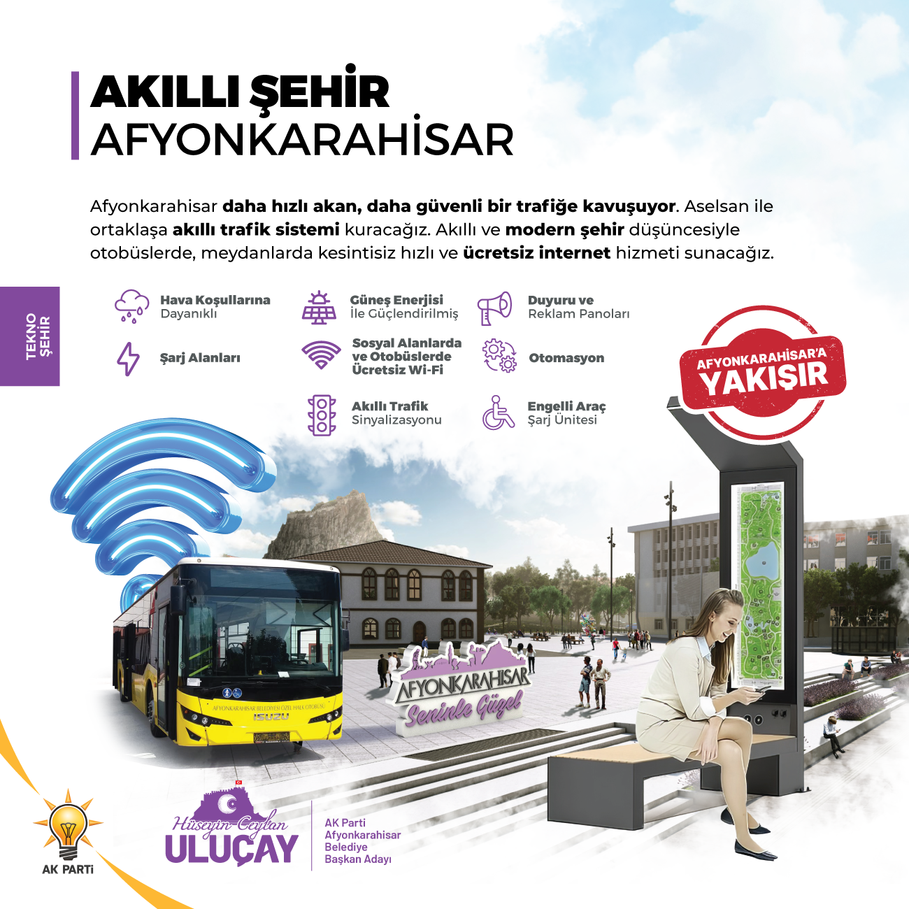 Uluçay Afyonkarahisar’ı teknoloji ile donatacak