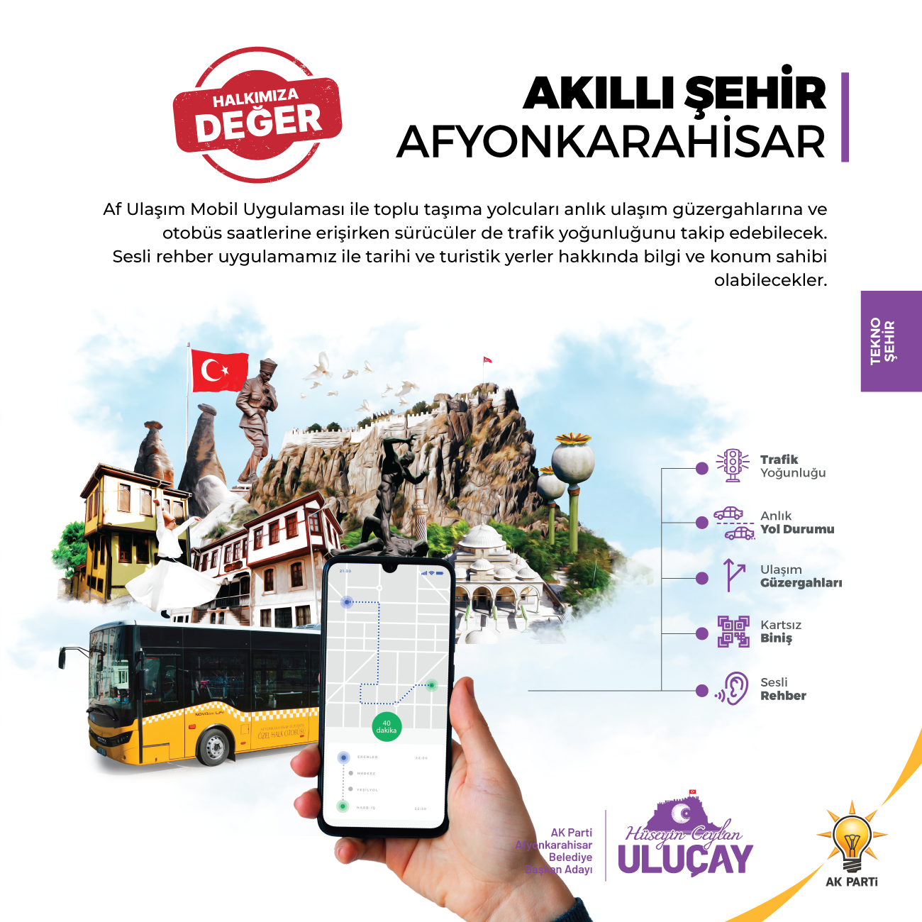 Uluçay Afyonkarahisar’ı teknoloji ile donatacak