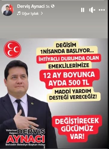 MHP ADAYI AYNACI EMEKLİLERE MÜJDEYİ VERDİ