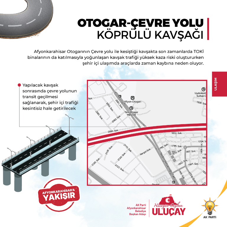 ULUÇAY'DAN ŞEHİR İÇİ TRAFİĞİNİ RAHATLATACAK İKİ PROJE DAHA