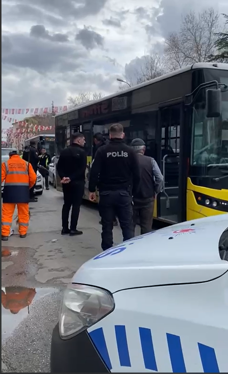 Şoförün Uyarılarına Kulak Asmadı