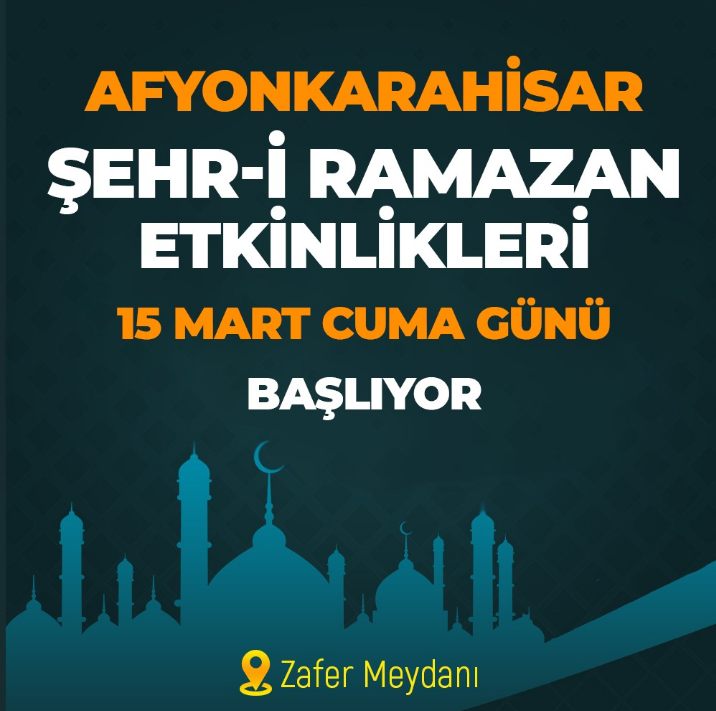 "ŞEHR-İ RAMAZAN ETKİNLİKLERİ BAŞLIYOR"