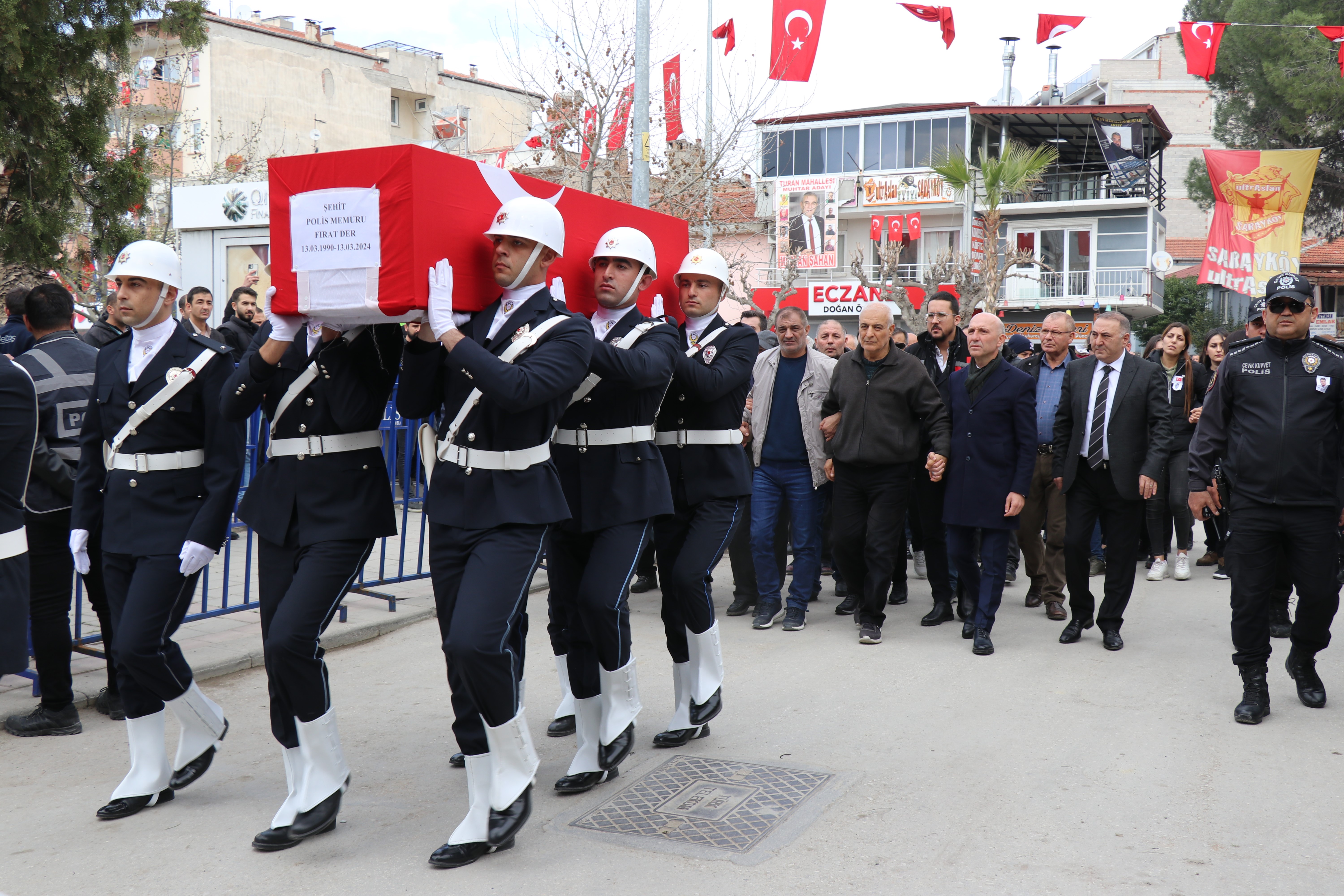 Doğum Gününde Şehit Düşen Polis Memuru Son Yolculuğuna Uğurlandı