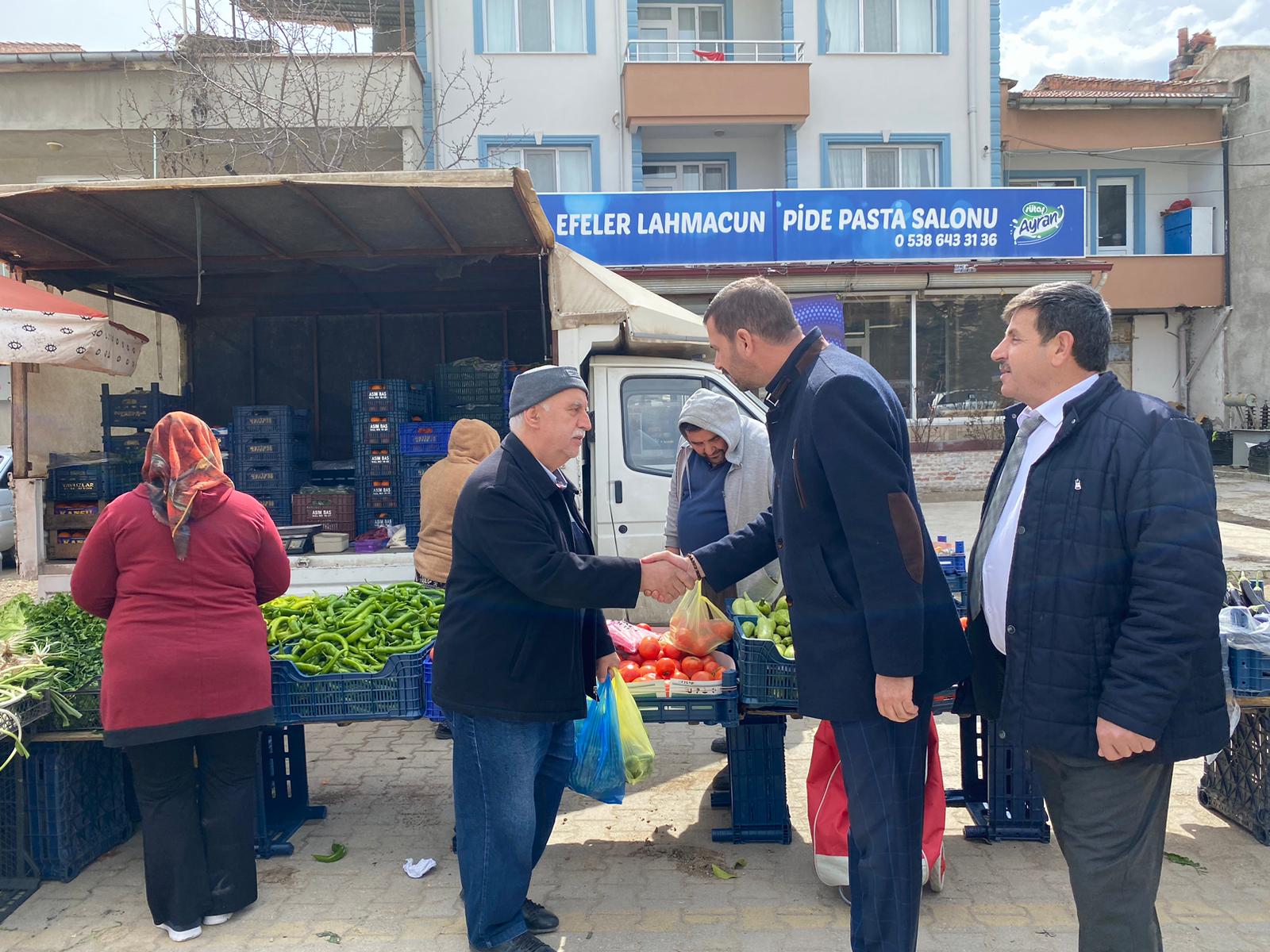 YAĞCI ERENLER SEMT PAZARINI ZİYARET ETTİ
