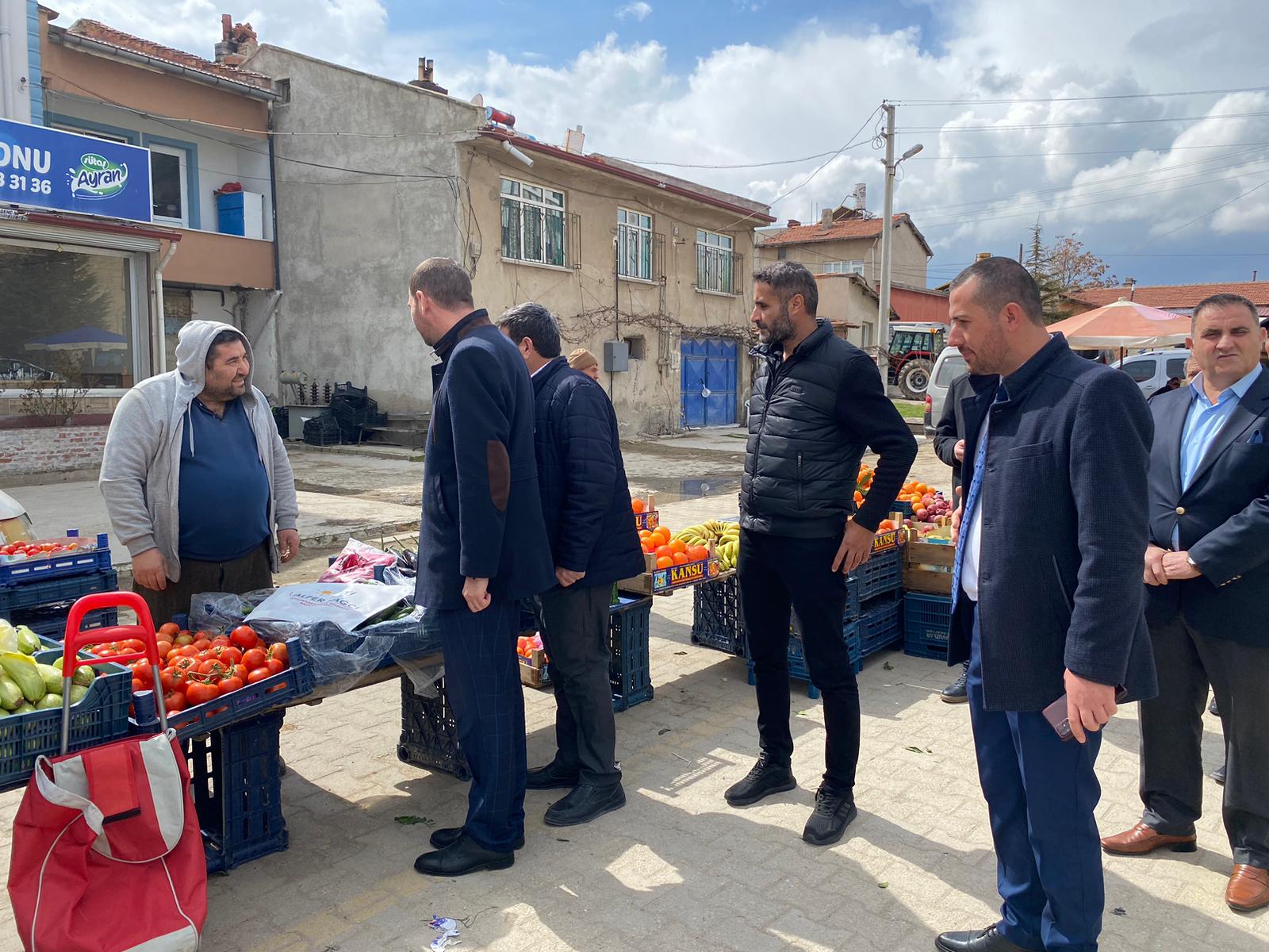 YAĞCI ERENLER SEMT PAZARINI ZİYARET ETTİ