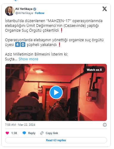 ‘Mahzen-17’ Operasyonunda Organize Suç Örgütü Çökertildi
