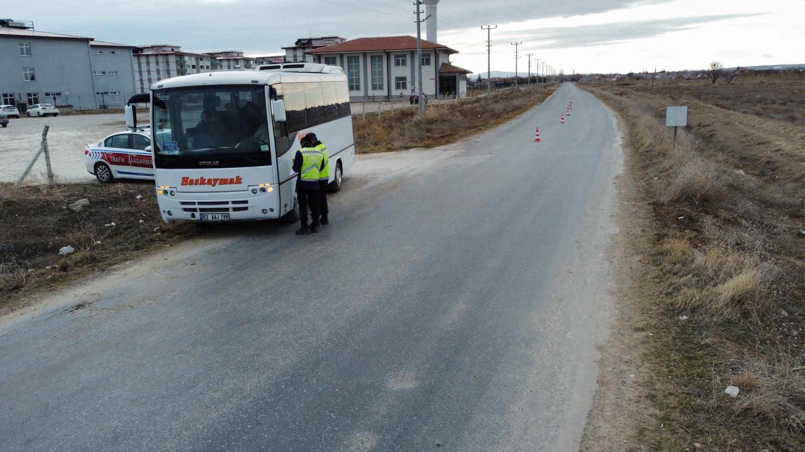Bolvadin’de Okul Servisleri Denetlendi