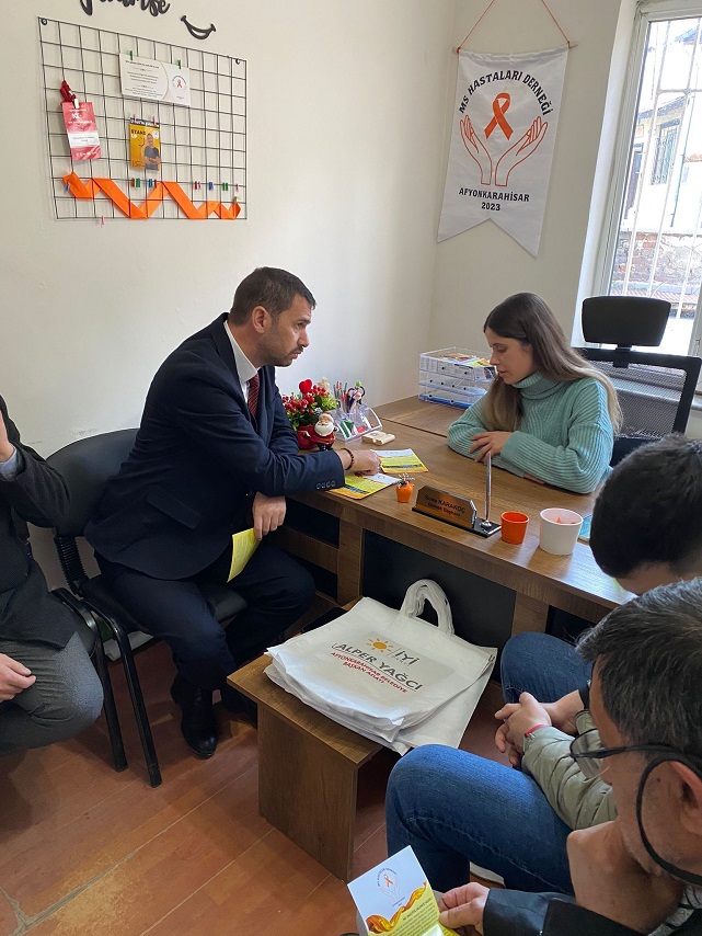 MS Hastalarına Tam Destek İYİ Partili Yağcı'dan Geldi
