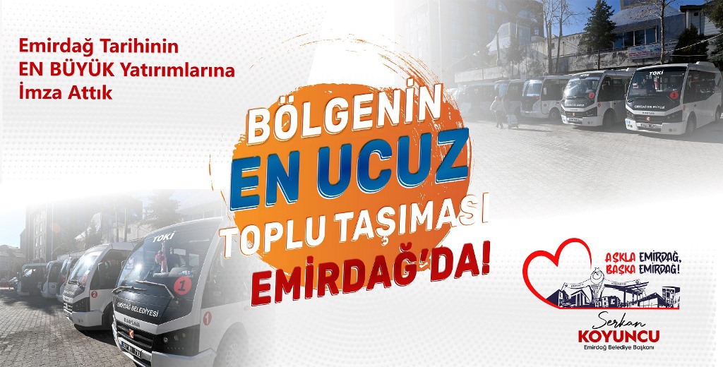 EMİRDAĞLI VATANDAŞLARA ULAŞIMDA KOLAYLIK