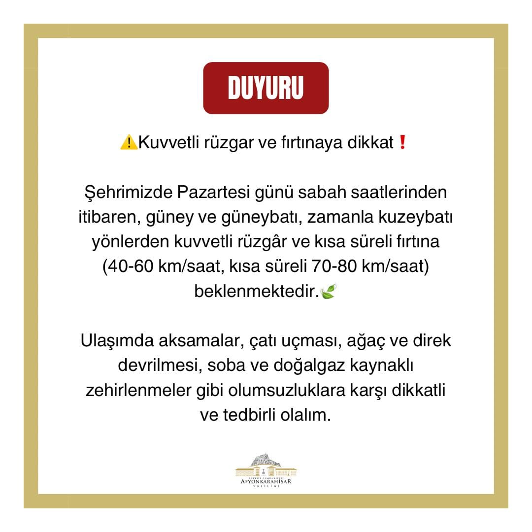 AFAD VATANDAŞLARI UYARDI