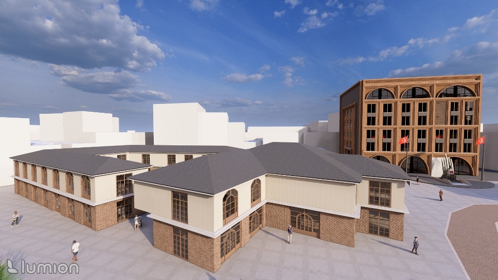 EMİRDAĞ CUMHURİYET MEYDANI'NA İKİNCİ İŞ MERKEZİ GELİYOR