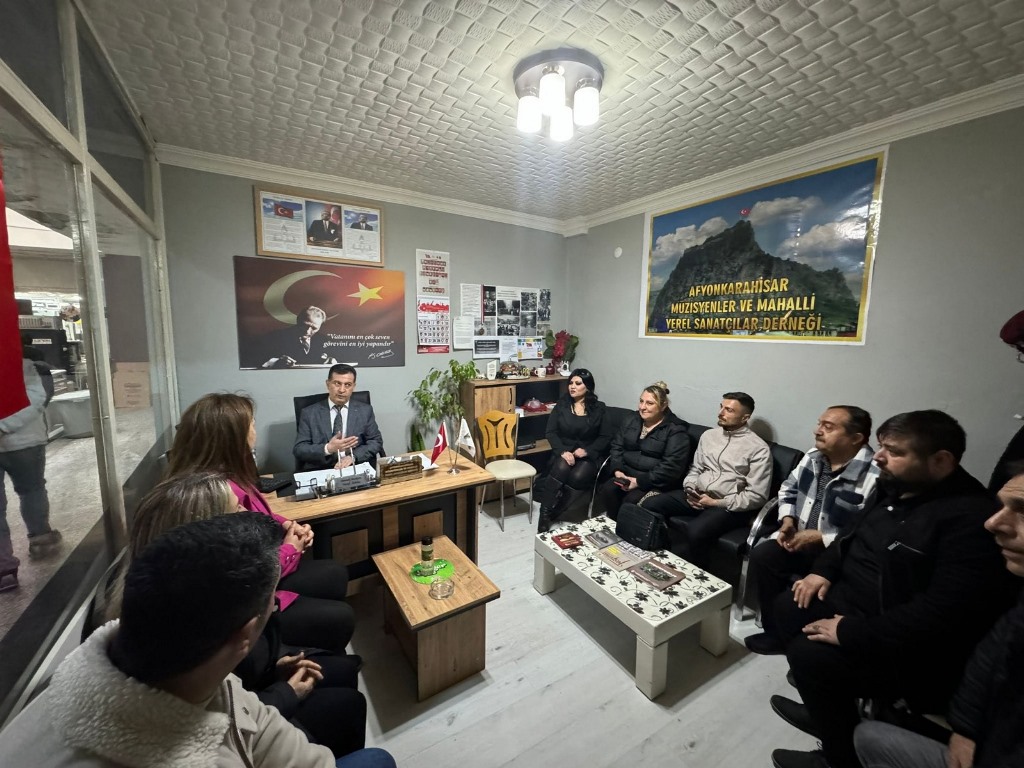 KÖKSAL AFYONKARAHİSAR MÜZİSYENLER DERNEĞİNİ ZİYARET ETTİ