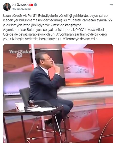 AK Partili Özkaya'dan CHP'li Özel'e Sert Sözler